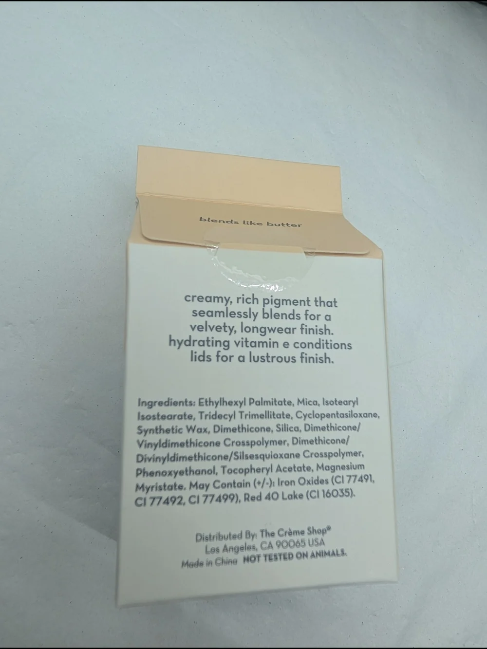 The Creme Shop cream eyeshadow